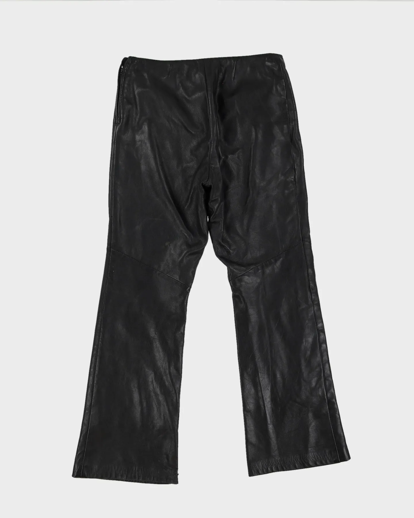 Black Leather Trousers - W29 L28 sold by Rokit product image thumbnail 2