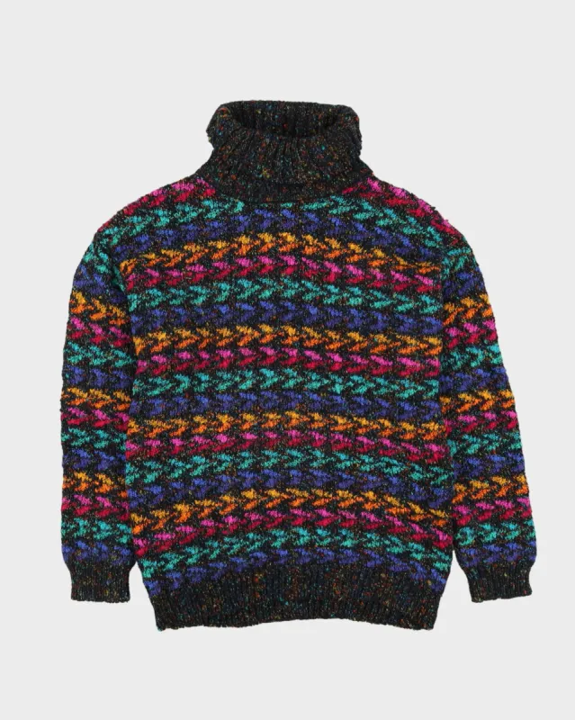 00s Striped Knitted Jumper - S sold by Rokit