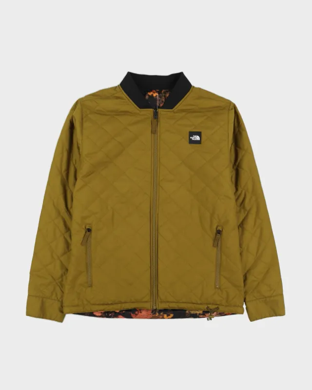 The North Face Green Quilted Reversible Jacket - M sold by Rokit