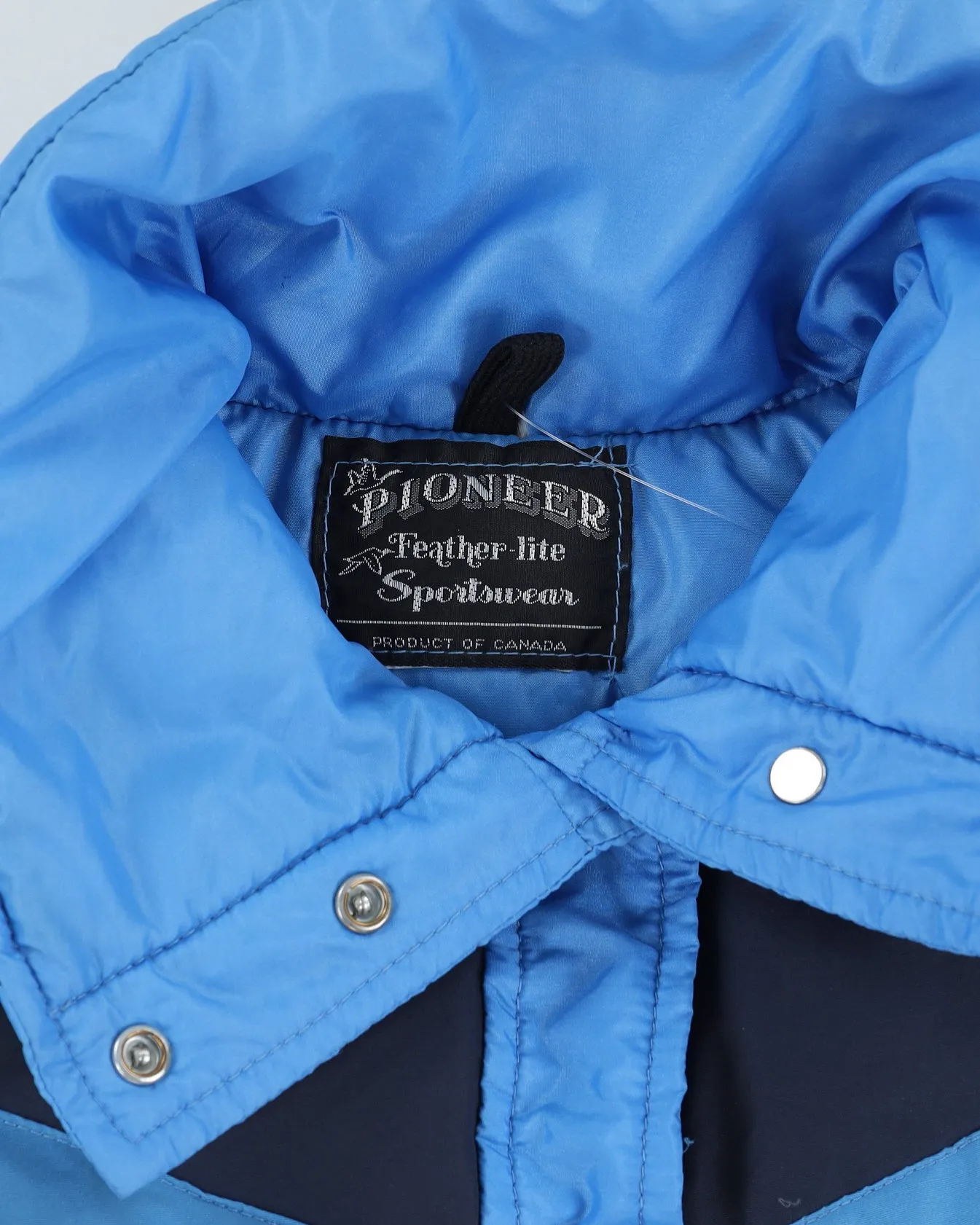 Vintage 70s Pioneer Blue Puffer Jacket - S sold by Rokit product image thumbnail 3