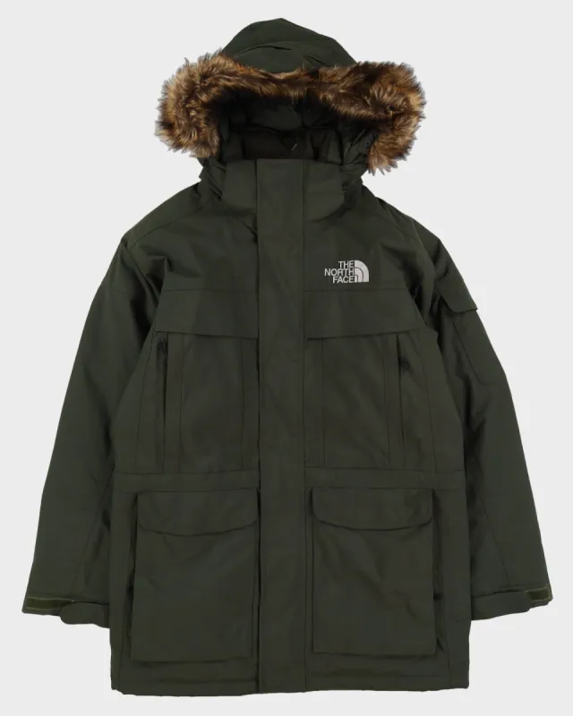 The North Face HyVent Green Hooded Puffer Jacket - S sold by Rokit