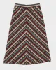 Vintage 1970s A-Line Chevron Stripe Skirt - M sold by Rokit