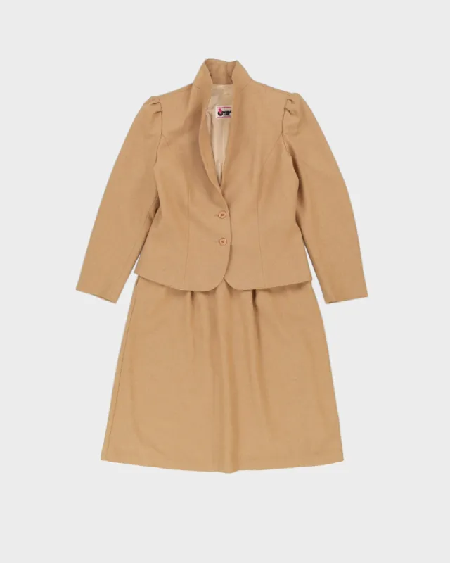 1980s Beige 2 Piece Suit - M sold by Rokit