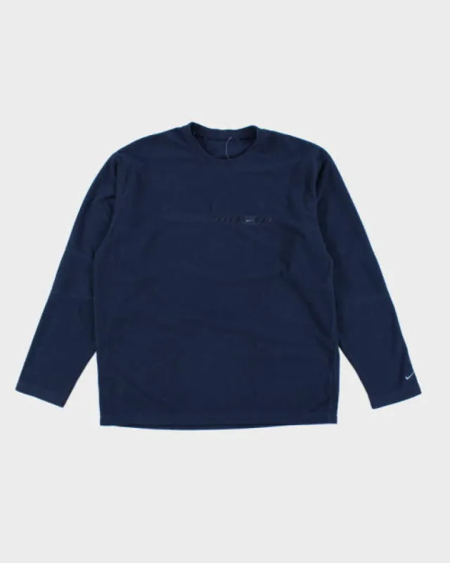 Vintage Nike Spell Out Pullover Fleece - M sold by Rokit