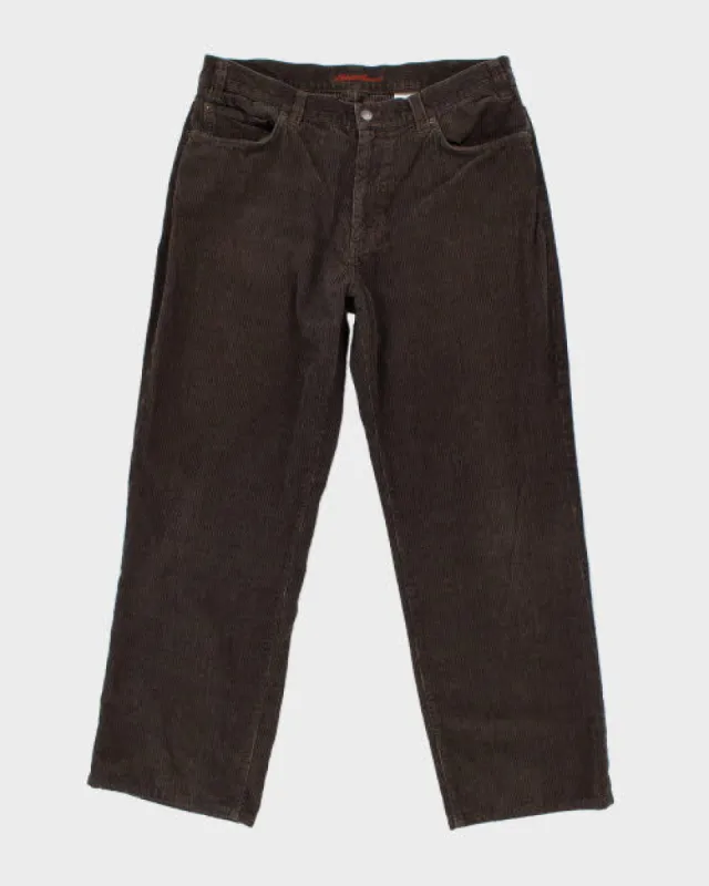 Vintage Eddie Bauer Baggy Corduroy Trousers - W34 L28 sold by Rokit