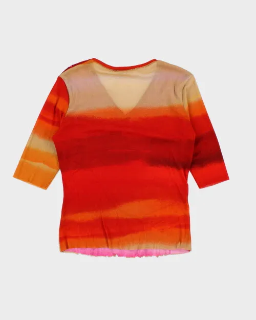 Y2k 00s Aldo Martin's Ombre Slash Top - M sold by Rokit product image thumbnail 2