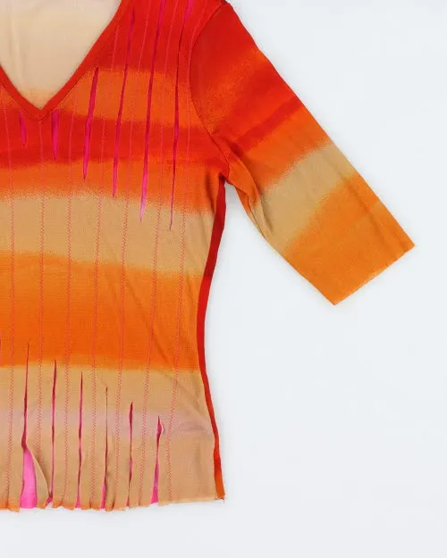Y2k 00s Aldo Martin's Ombre Slash Top - M sold by Rokit product image thumbnail 4
