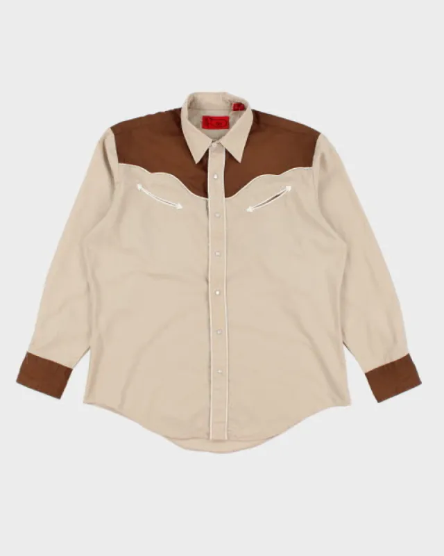 Vintage 90's Western Two Tone Snap Button Shirt - L sold by Rokit