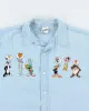 Vintage 90's Looney Tunes Embroidered Long-sleeve Denim Shirt - M sold by Rokit
