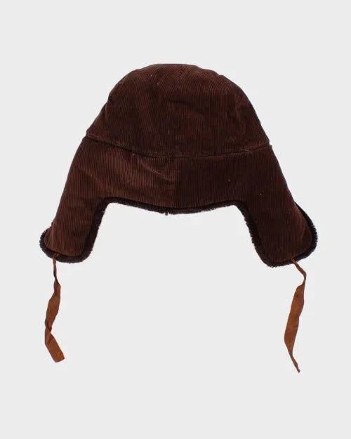 Vintage Brown Cord Trapper Hat sold by Rokit product image thumbnail 2