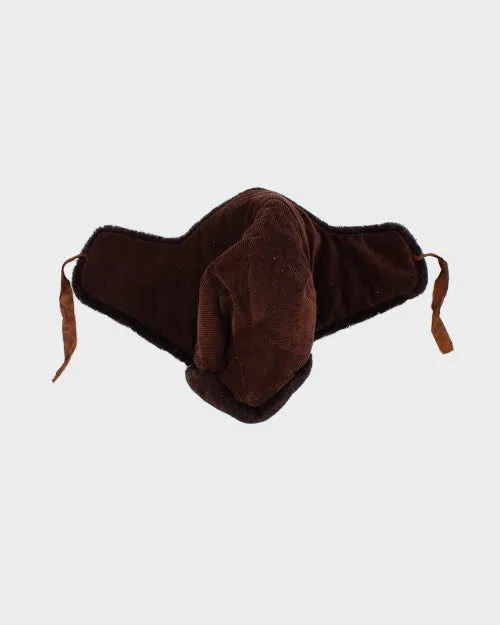 Vintage Brown Cord Trapper Hat sold by Rokit product image thumbnail 3