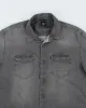 Vintage Calvin Klein Grey Wash Long-sleeve Denim Shirt - XL sold by Rokit