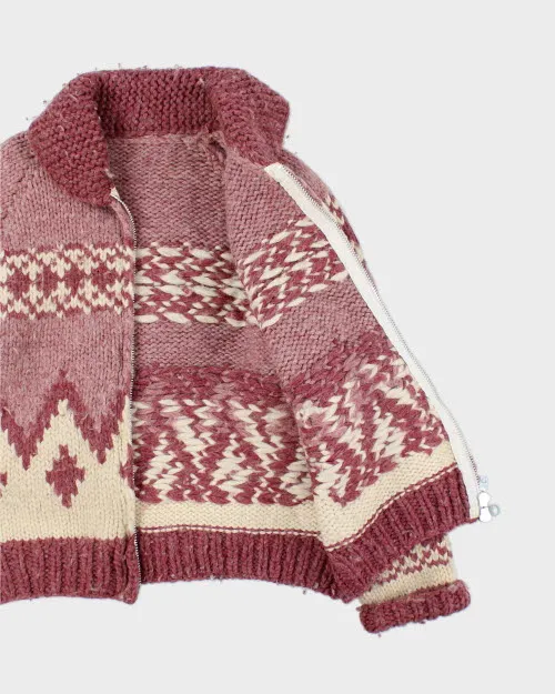 Vintage Women's 80's Heavyweight Cowichan Zip Up Cardigan - L sold by Rokit product image thumbnail 5