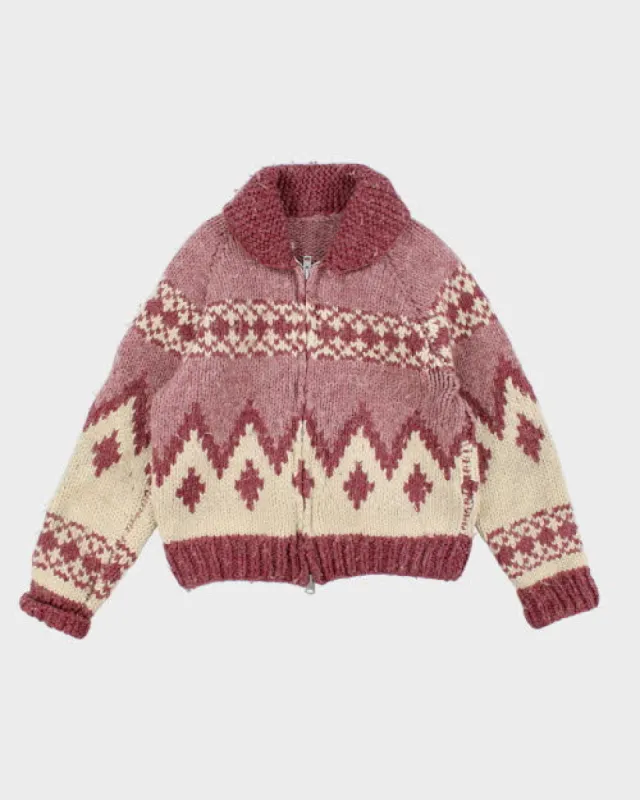 Vintage Women's 80's Heavyweight Cowichan Zip Up Cardigan - L sold by Rokit