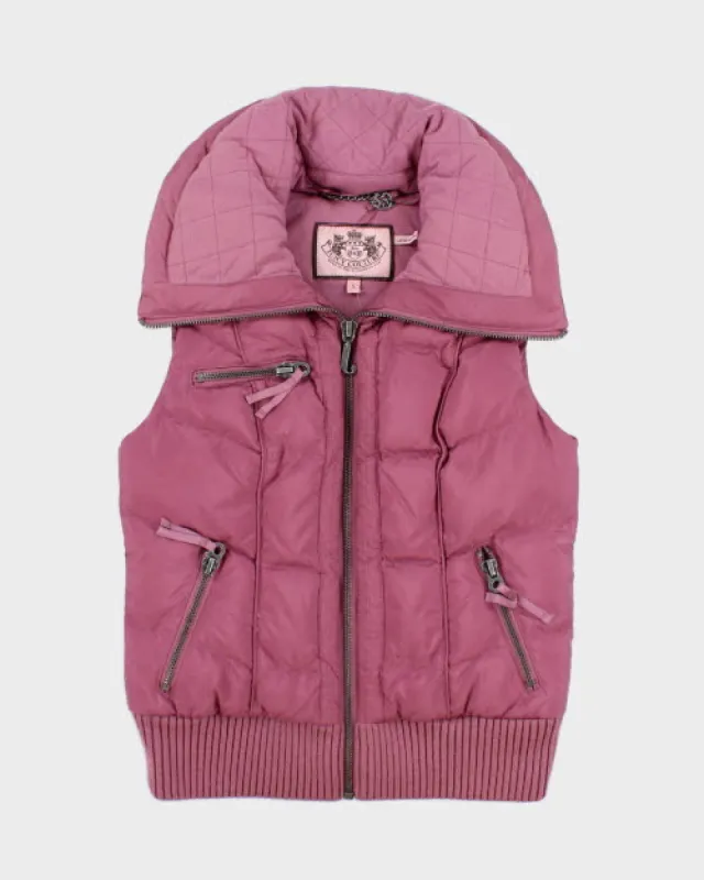 Vintage Y2K Juicy Couture Sleeveless Puffer Vest - S sold by Rokit