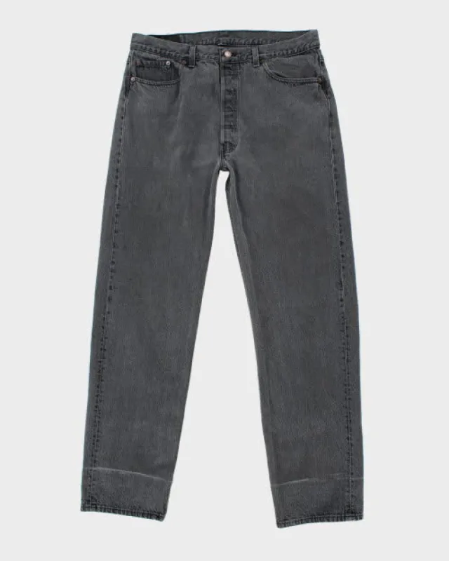Vintage Levi's 501 Grey Stone Wash Denim Jeans - W34 L32 sold by Rokit