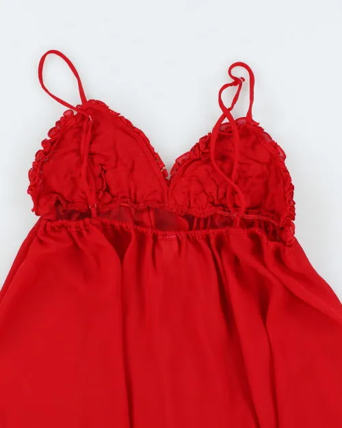 Y2k 00s Chloe Frilly Cami - M sold by Rokit product image thumbnail 4