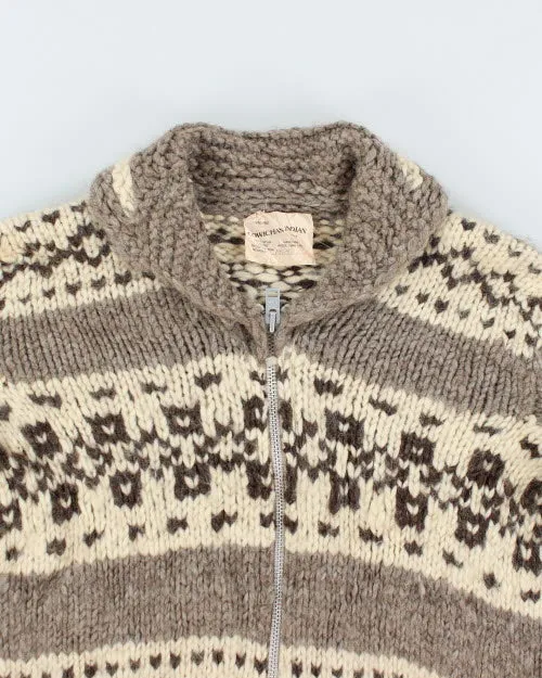 Vintage 80's Heavyweight Cowichan Zip Up Cardigan - L sold by Rokit product image thumbnail 3
