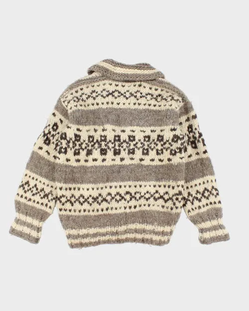 Vintage 80's Heavyweight Cowichan Zip Up Cardigan - L sold by Rokit product image thumbnail 2