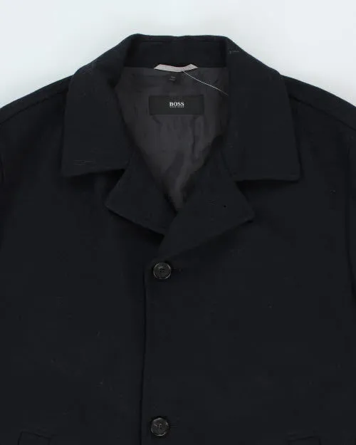 Vintage Hugo Boss Navy Overcoat - L sold by Rokit product image thumbnail 3
