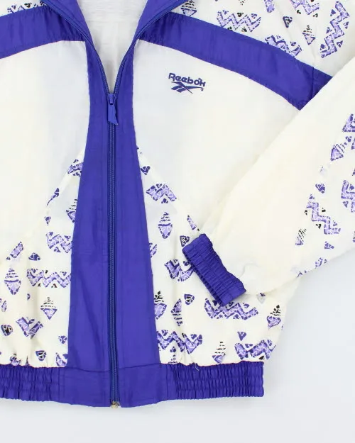 Vintage 80's Reebok Patterned Track Jacket - S sold by Rokit product image thumbnail 4