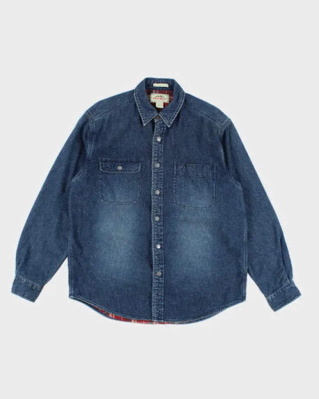 Vintage Eddie Bauer Heavyweight Long-sleeve Denim Shirt - M sold by Rokit