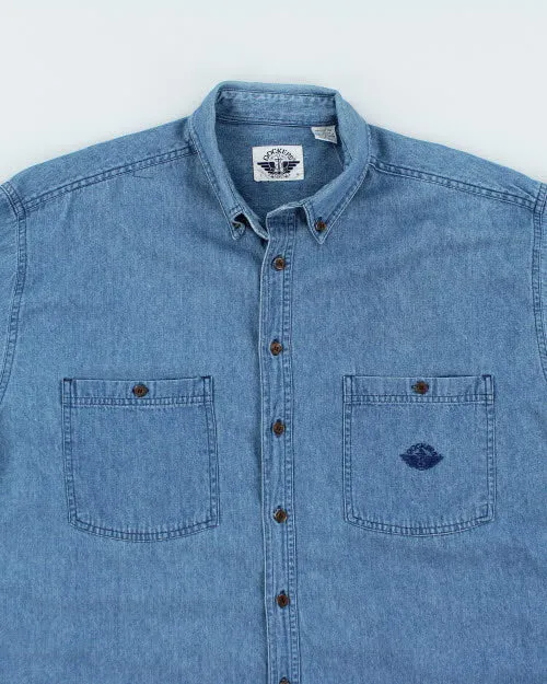 Vintage Dockers Longsleeve Denim Shirt - L sold by Rokit product image thumbnail 3