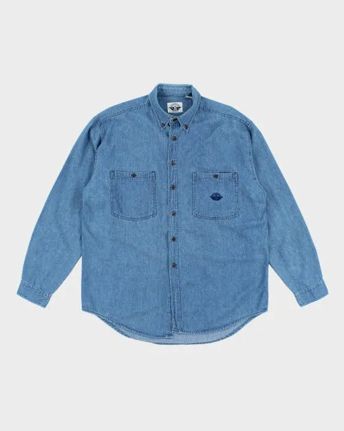 Vintage Dockers Longsleeve Denim Shirt - L sold by Rokit