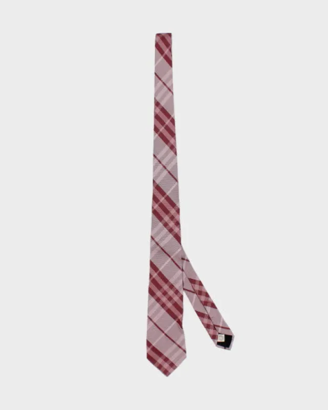 Vintage Burberry Check Silk Tie sold by Rokit