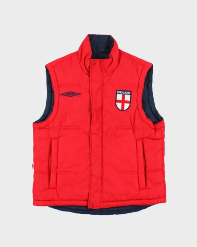 Vintage 2000's Umbro England Reversible Gilet - S made by Rokit