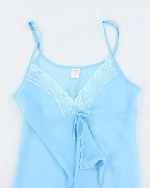 Y2k 00s Lver Mesh Slip Dress - L sold by Rokit product image thumbnail 3