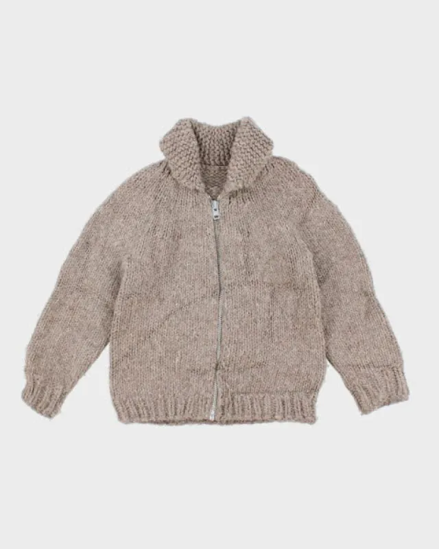 Vintage Women's 80's Heavyweight Cowichan Zip Up Cardigan - S made by Rokit