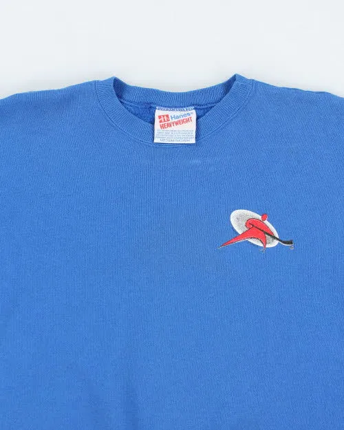 Vintage 90's Hockey Hanes Heavyweight Sweatshirt - M sold by Rokit product image thumbnail 3
