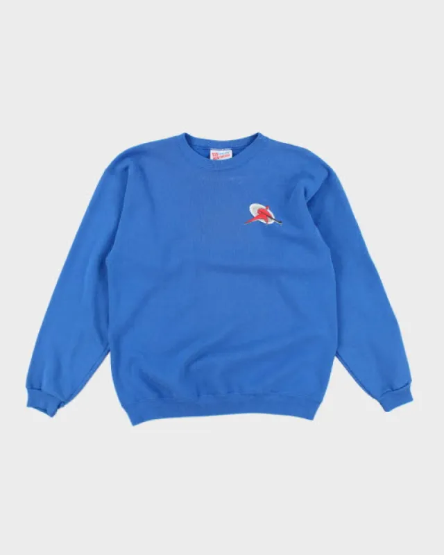 Vintage 90's Hockey Hanes Heavyweight Sweatshirt - M made by Rokit