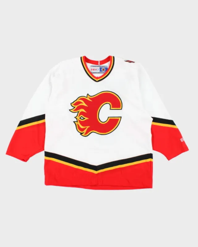 Vintage CCM Calgary Flames NHL Hockey Jersey - L sold by Rokit