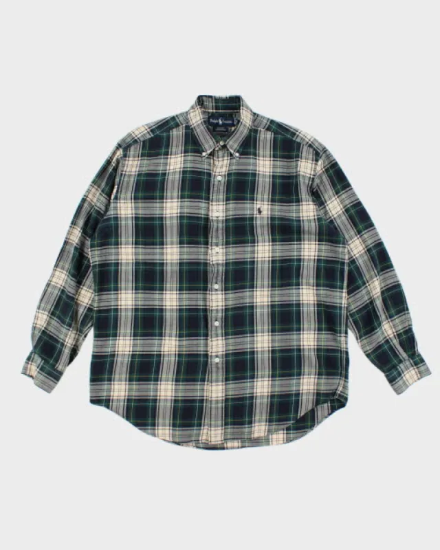 Vintage Polo Ralph Lauren Lightweight Flannel Shirt - M sold by Rokit