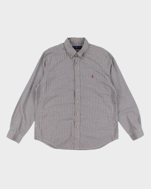 Ralph Lauren Purple & Green Check Shirt - L sold by Rokit