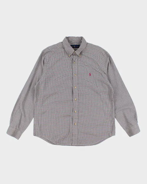 Ralph Lauren Purple & Green Check Shirt - L sold by Rokit
