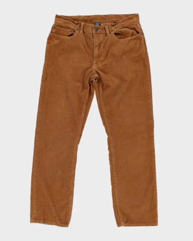 Vintage Ralph Lauren Straight Leg Corduroy Trousers - W32 L28 sold by Rokit