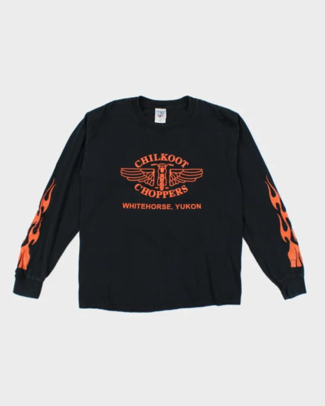 Vintage 2000's Chilkoot Choppers Biker Long-sleeved T-Shirt - M sold by Rokit