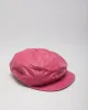 Baker Boy Pink Faux Leather Hat sold by Rokit