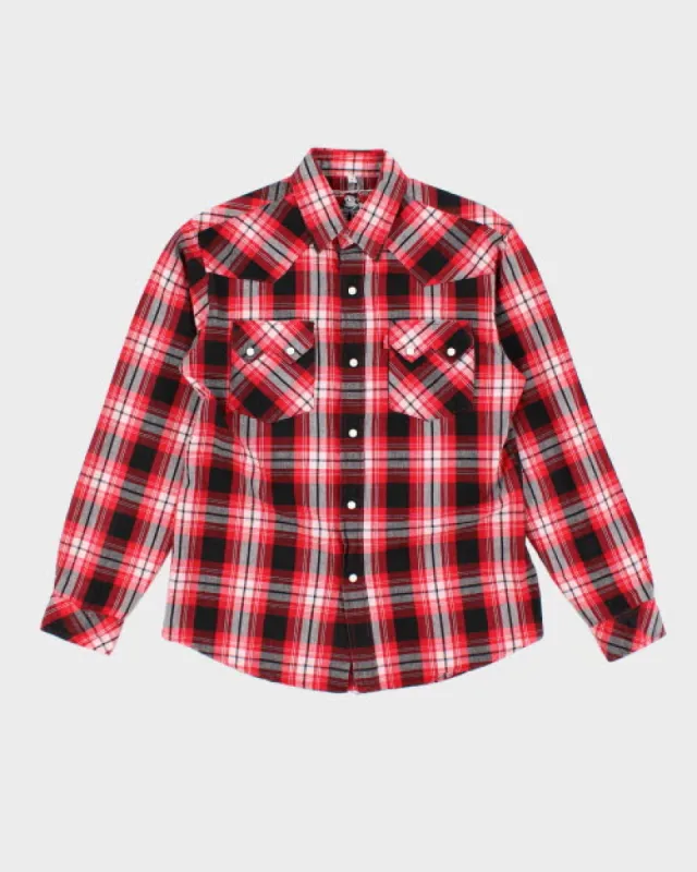 Vintage 2000's Ben Davis Red Plaid Western Shirt - L sold by Rokit