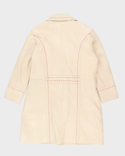 Vintage 90's Leo Double Breasted Leather Long Coat - M sold by Rokit product image thumbnail 2