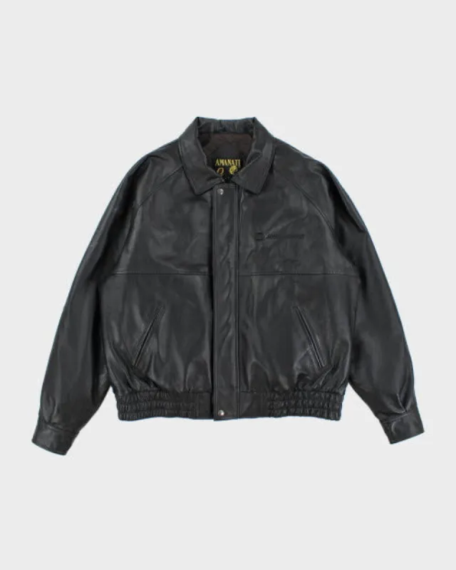 Vintage 90's Oversized Heavyweight Leather Jacket - XL sold by Rokit