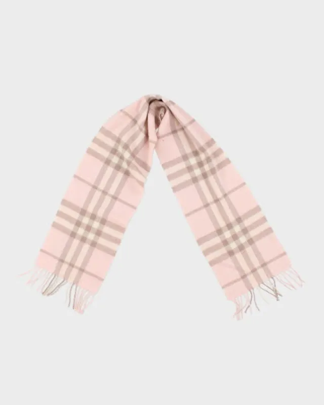 Burberry Pink Check Scarf sold by Rokit