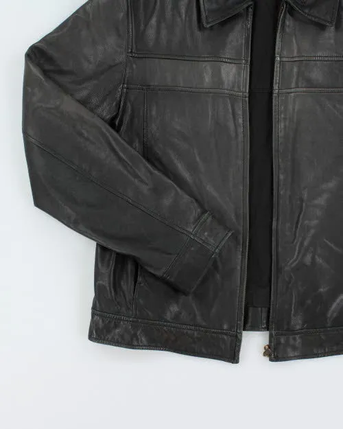 Vintage 2000's Danier Zip Up Biker Leather Jacket - M sold by Rokit product image thumbnail 5