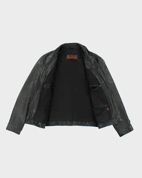 Vintage 2000's Danier Zip Up Biker Leather Jacket - M sold by Rokit product image thumbnail 4