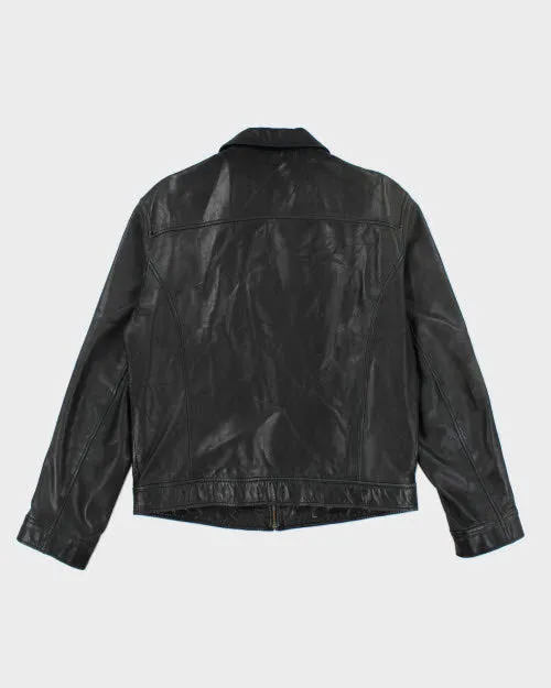 Vintage 2000's Danier Zip Up Biker Leather Jacket - M sold by Rokit product image thumbnail 2