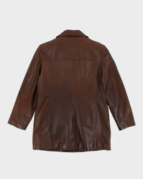Vintage OHH Double Breasted Button Up Leather Jacket - L sold by Rokit product image thumbnail 2