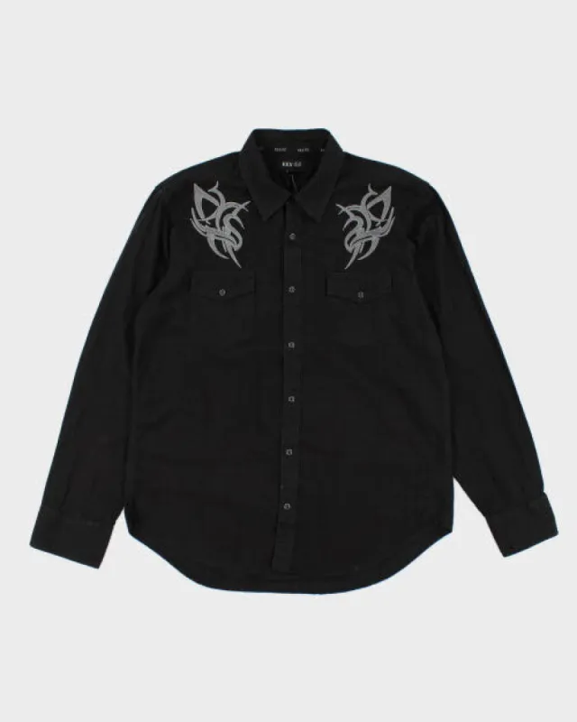 Vintage Y2K Tribal Embroidered Western Shirt - XL sold by Rokit
